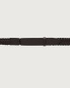 Orciani Micron braided leather Nobuckle belt Grained leather Black