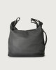 Orciani Micron Deep leather crossbody bag Dark Grey