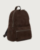 Orciani Laio Peach suede leather backpack Suede leather chocolate