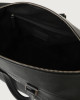 Orciani Micron large leather crossbody and handbag Grained leather Black