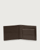 Orciani Micron leather wallet with coin purse and RFID protection Leather Ebony