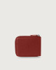 Orciani Micron leather wallet with coin pocket Bordeaux