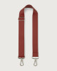 Orciani Soft adjustable leather strap Leather Dark Red