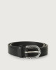 Orciani Bull Soft C leather belt 3 cm Leather Black