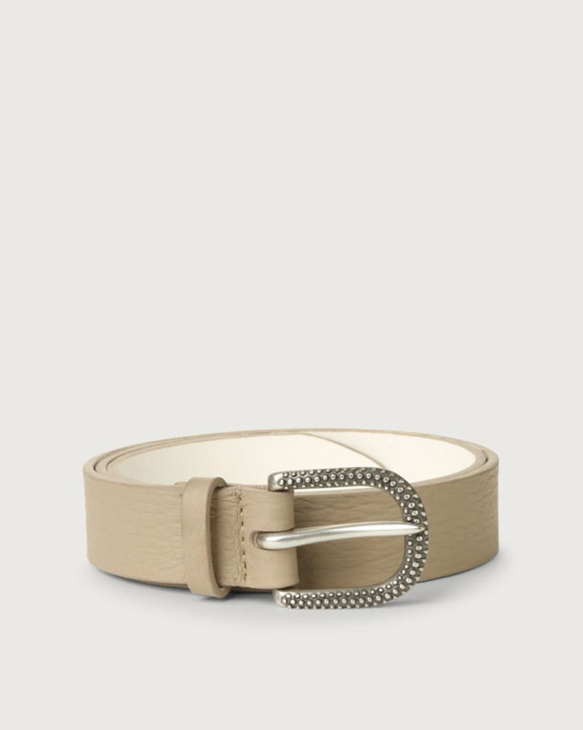 Orciani Soft leather belt Leather Sand