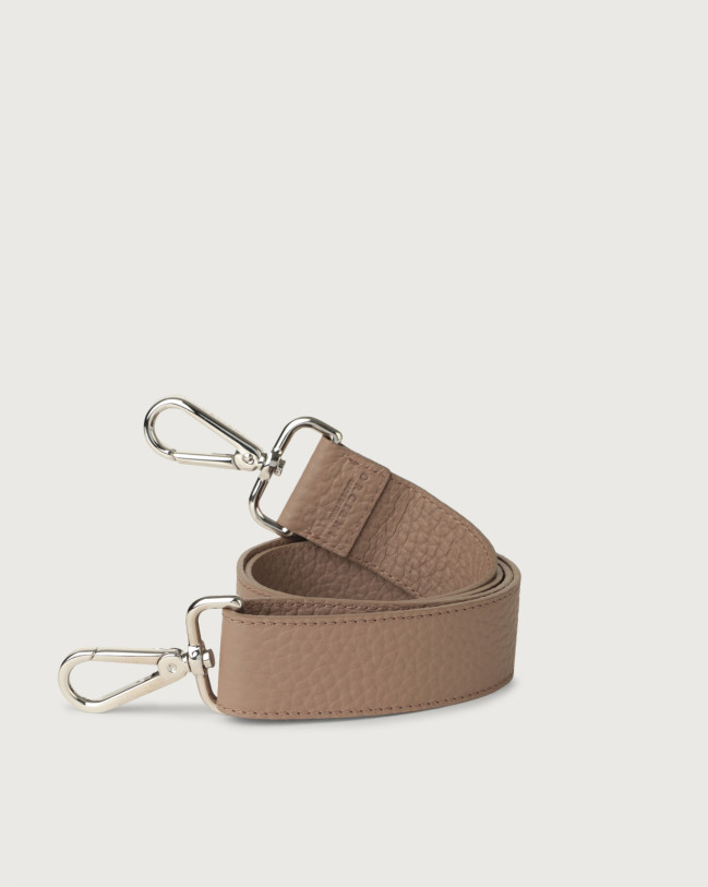 Orciani Soft adjustable leather strap Leather Taupe