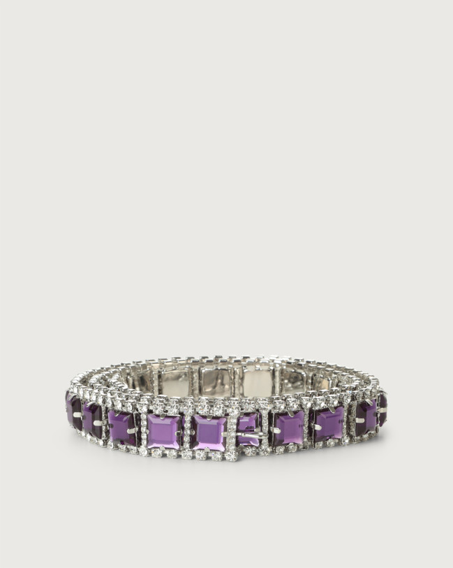 Orciani Smart Crystal jewel belt Purple
