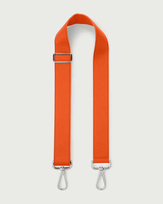 Orciani Soft adjustable leather strap Leather Orange