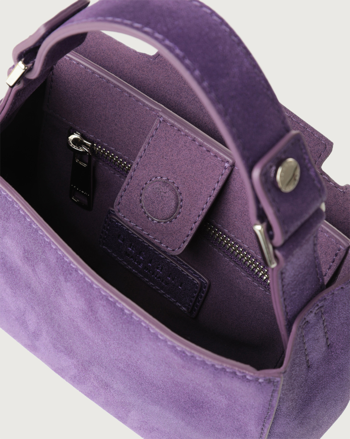 ORCIANI Sveva Midnight Mini leather handbag with shoulder