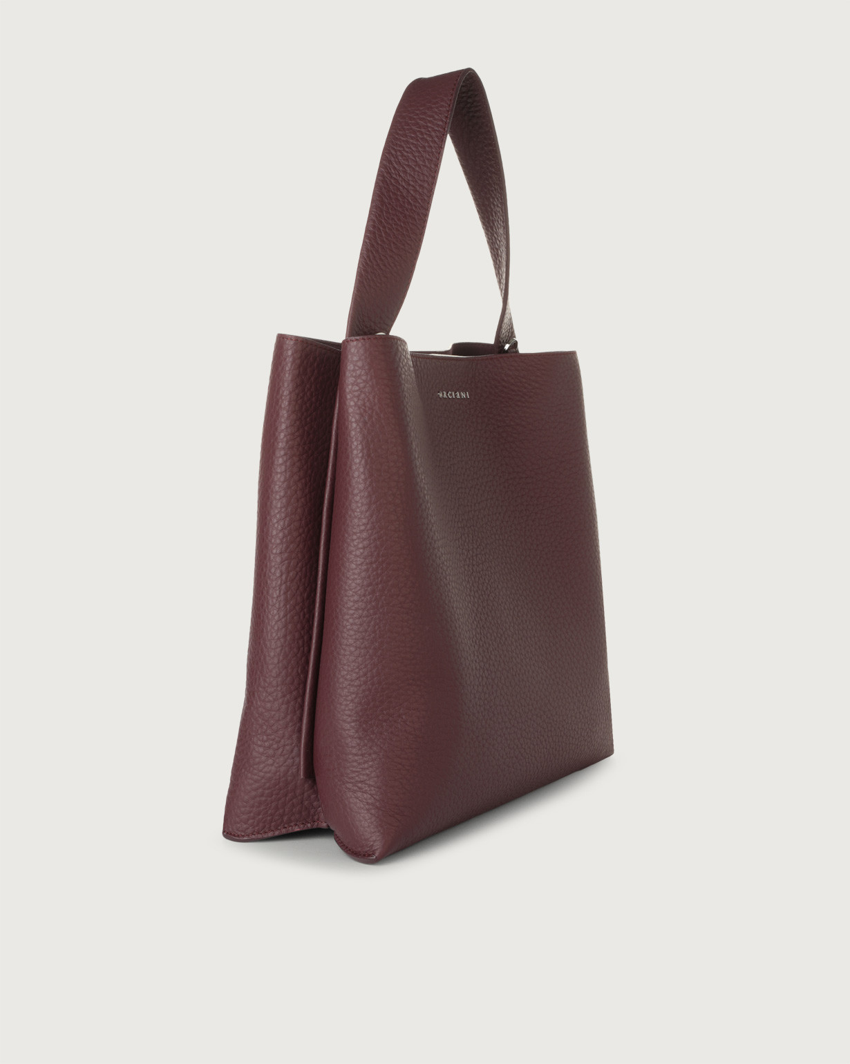 ORCIANI Jackie Soft leather shoulder bag color Bordeaux