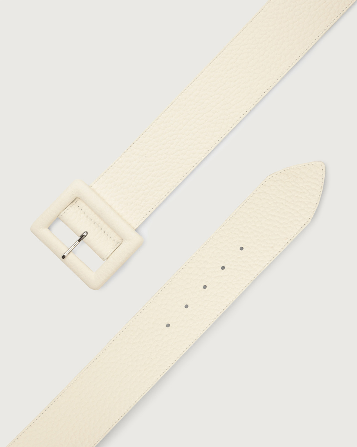 ORCIANI Soft high waist leather belt with covered buckle ORCIANI Soft high waist leather belt with covered buckle