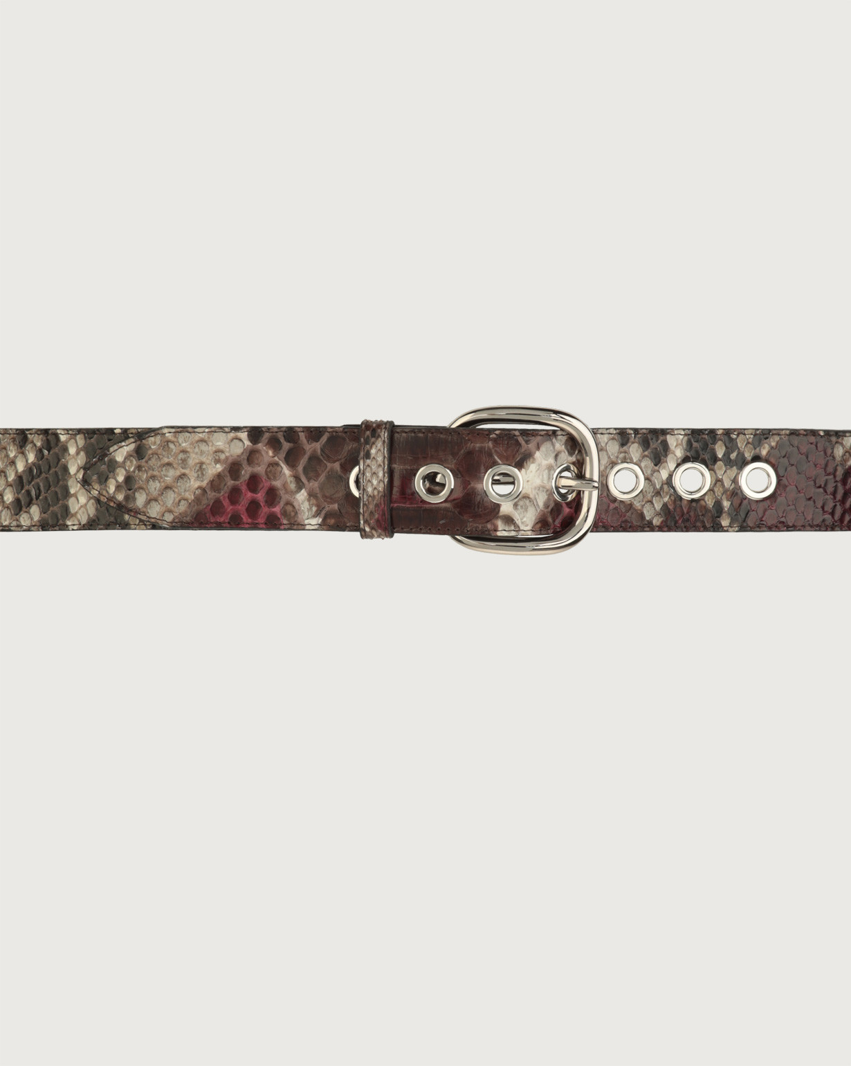 Orciani Leather Belt with Ornate Brass Buckle. Made in Italy. NWOT. Vintage Gold Belt Buckle Made in Italy: Mandela With  main image 2