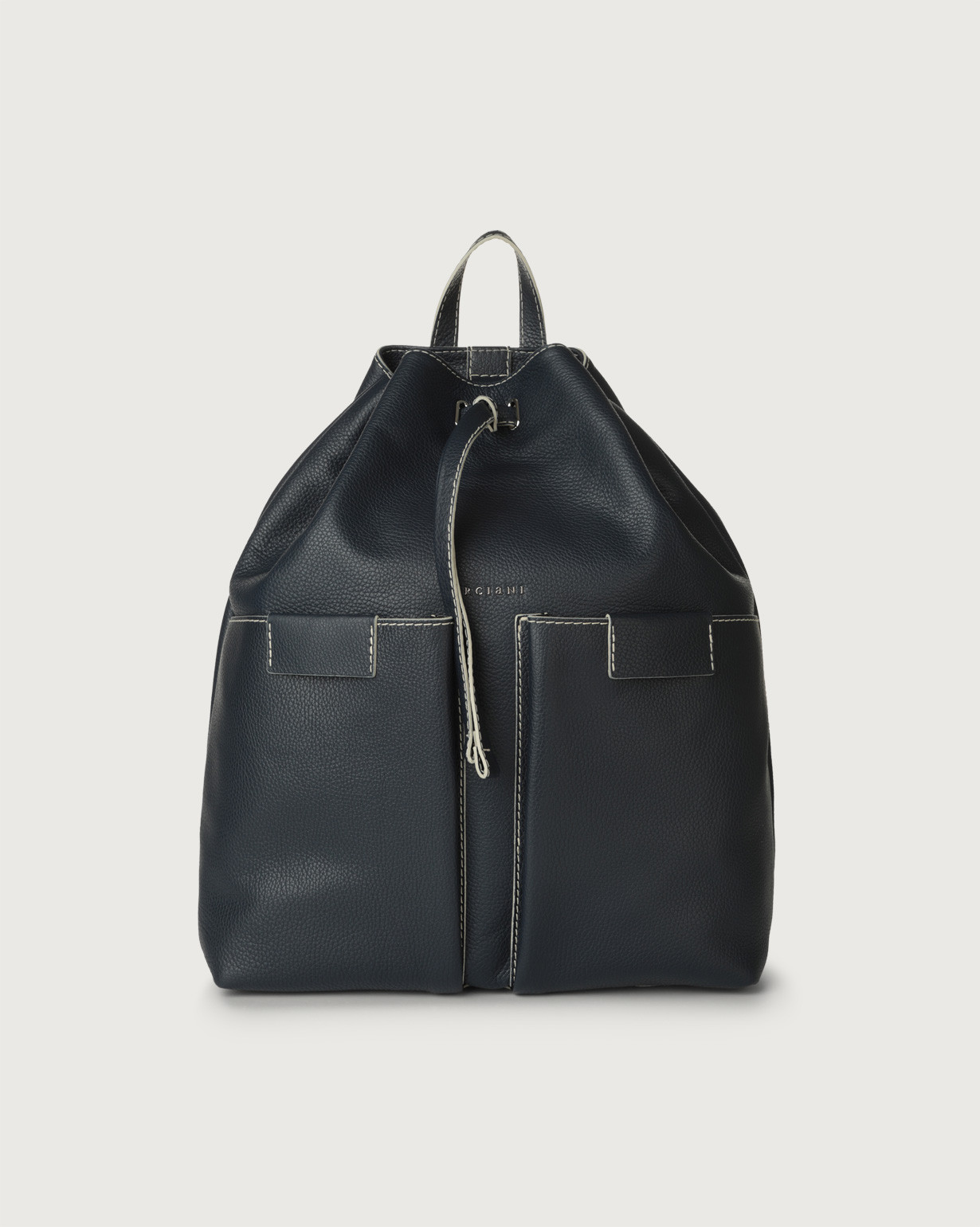 Mini leather 2025 drawstring backpack