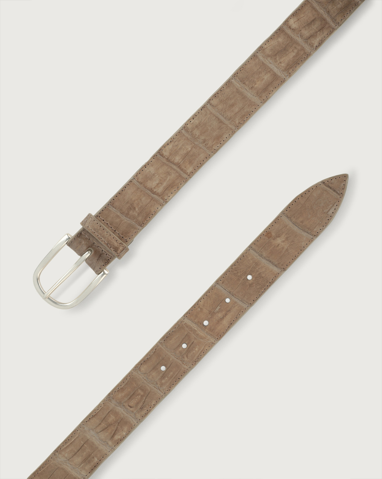 送料無料 お ORCIANI belt leather crocodile classic Color Coda Cocco 小物