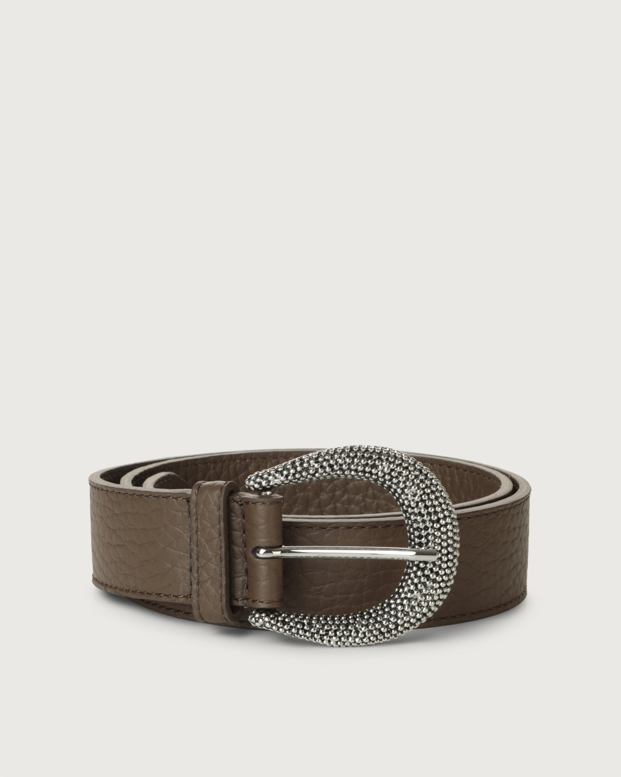 ORCIANI Soft leather belt, color brown