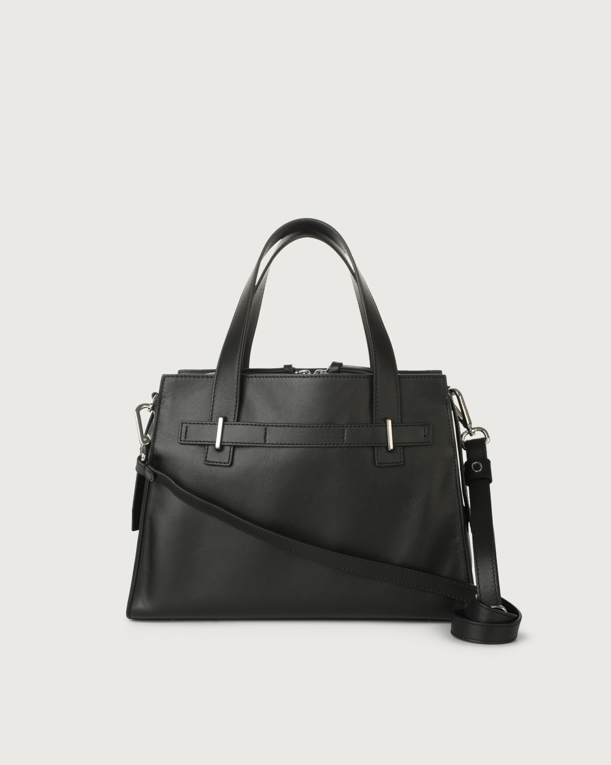POSH Medium Blackout leather handbag with strap