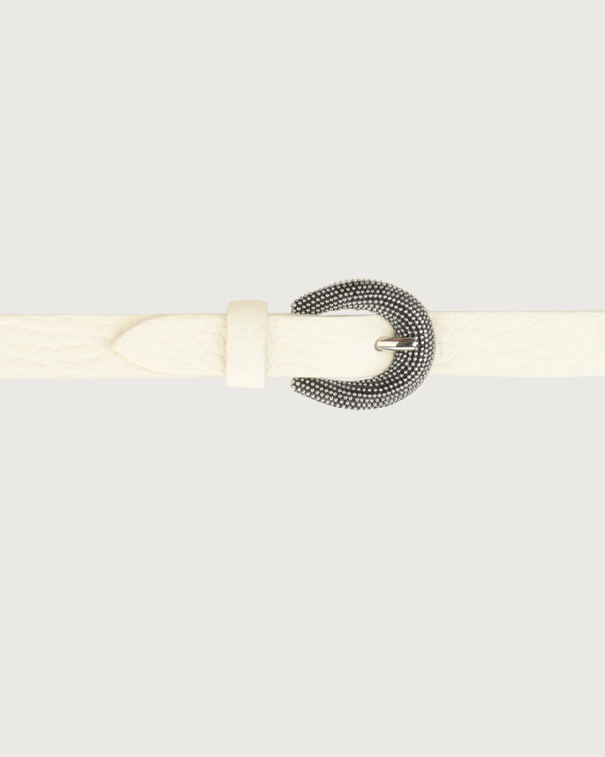 ベルト ORCIANI Woman Belt White D10383SOF BIA ORCIANI Soft stretch leather belt 1,5 cm, color White