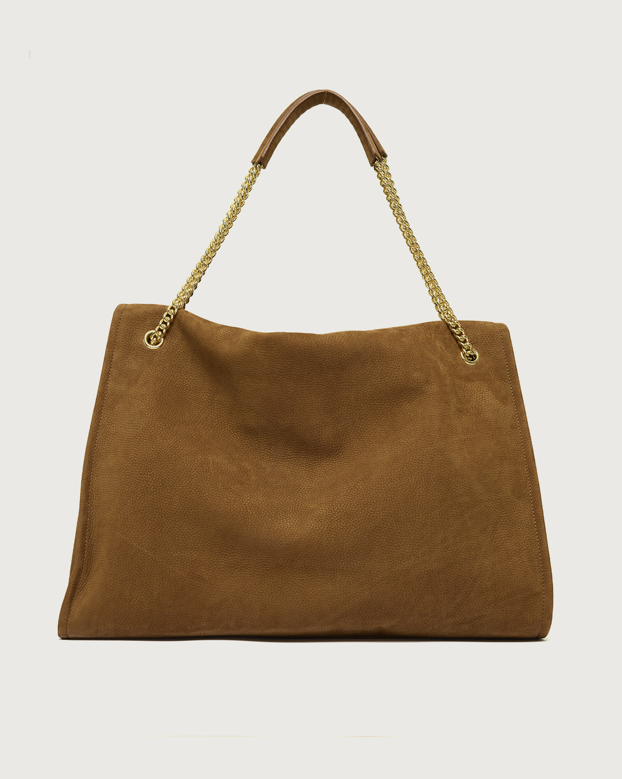 ORCIANI Venus Nabucco Large nubuck leather shoulder bag, color brown