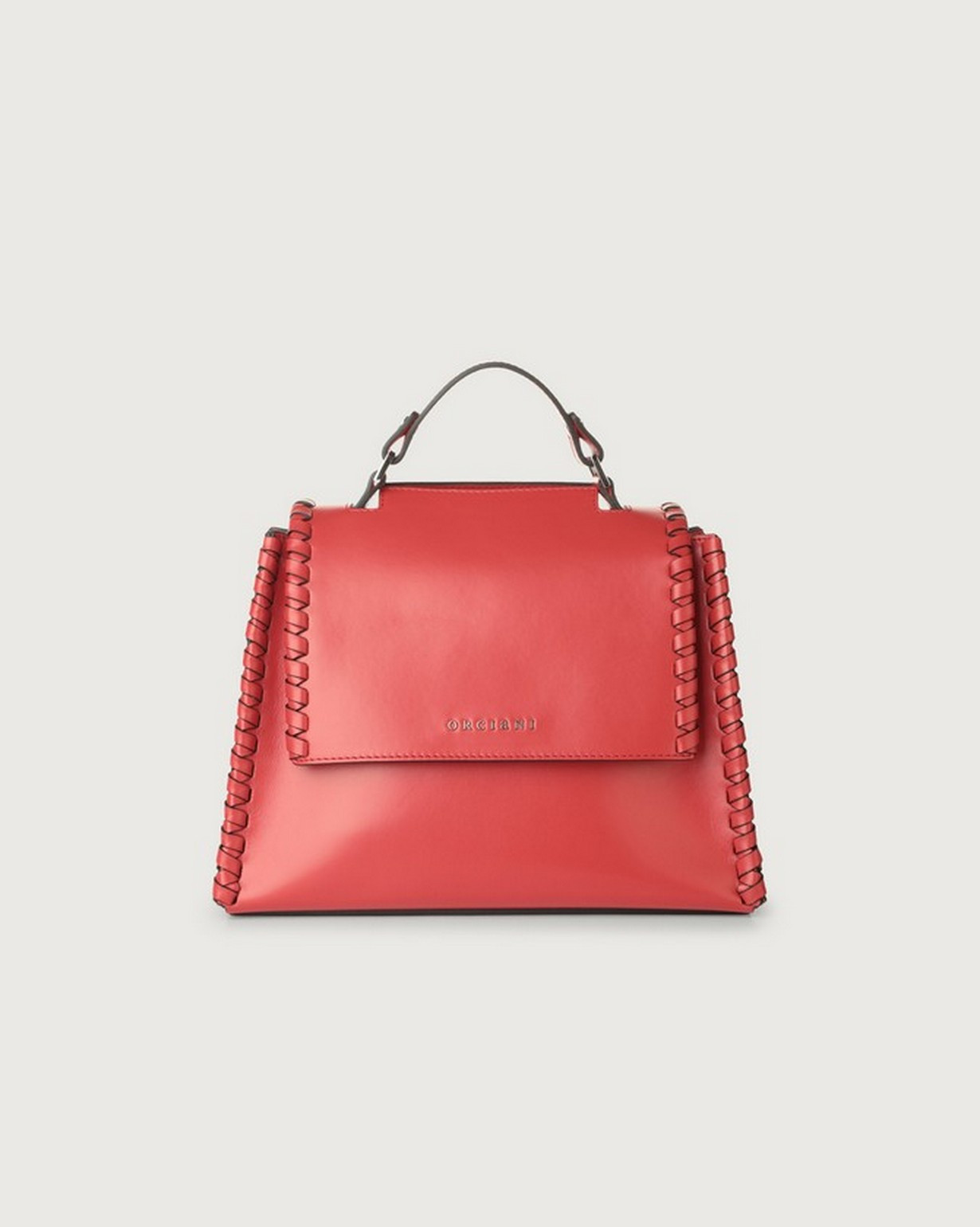 ORCIANI Sveva Liberty Mesh small leather handbag with strap