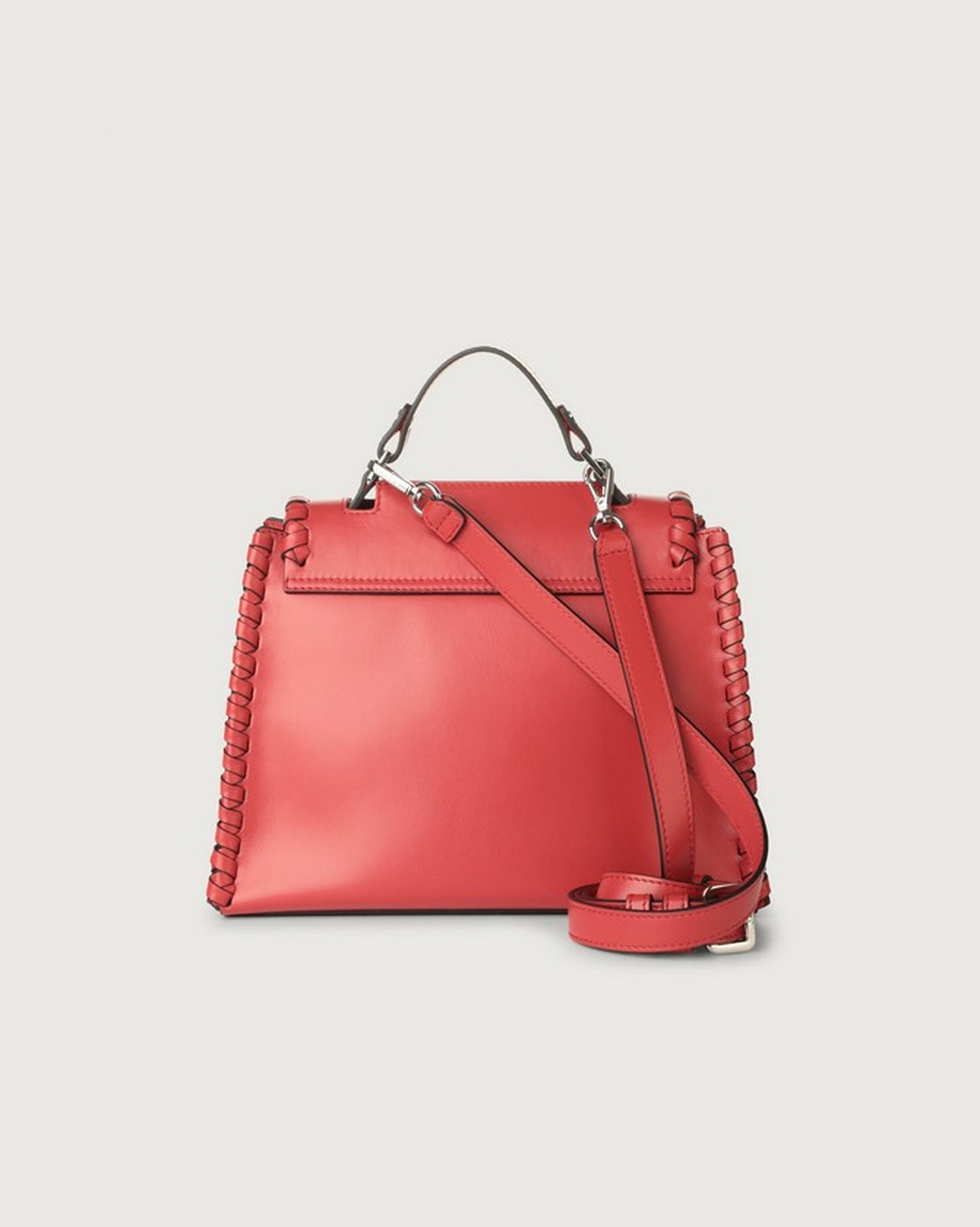 ORCIANI Sveva Liberty Mesh small leather handbag with strap