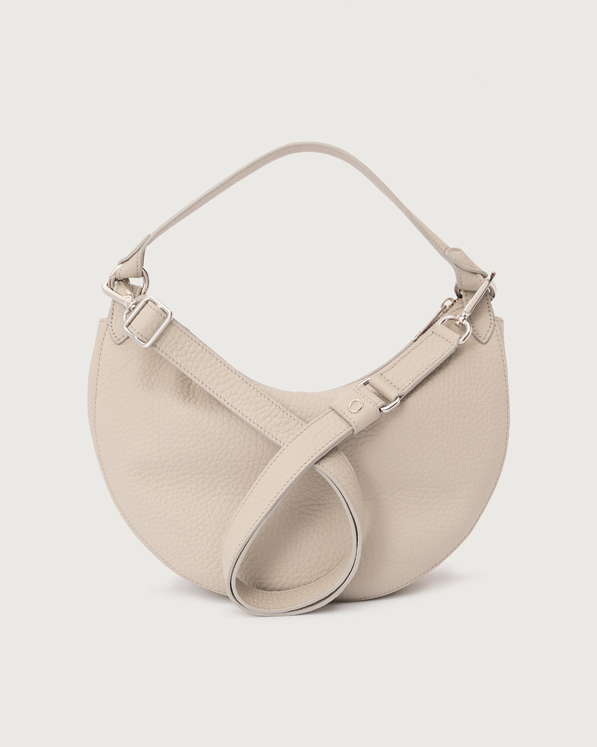 ORCIANI Dumpling Soft Midi leather shoulder bag with strap