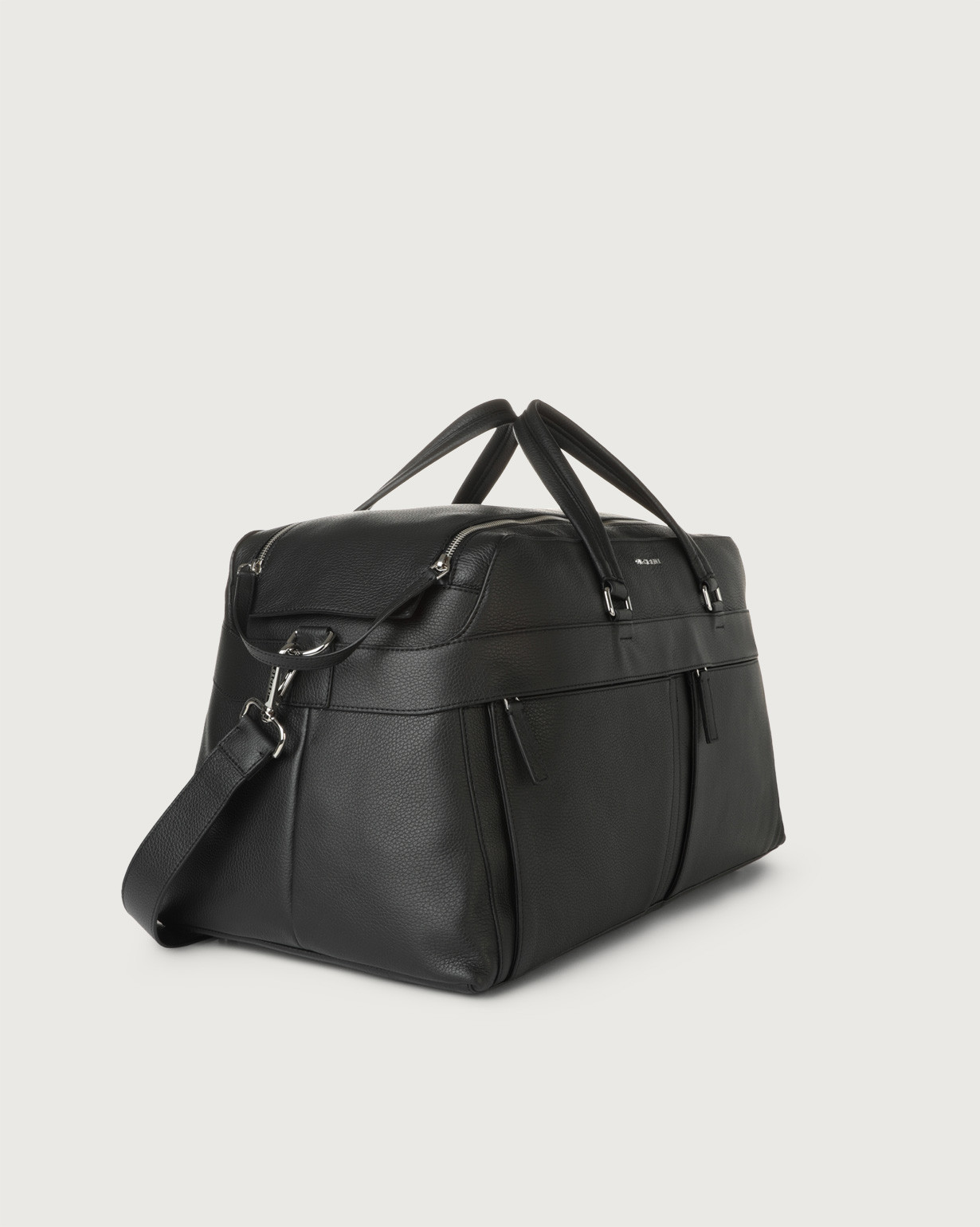 ORCIANI Micron leather duffle bag with shoulder strap, color