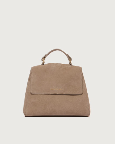 Sveva Nabucco Small nubuck leather handbag with strap