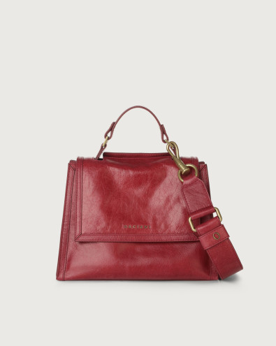 Sveva Notturno small leather handbag with strap