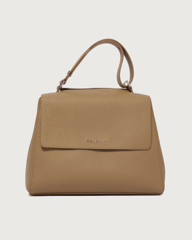 Sveva Soft Medium leather shoulder bag with shoulder strap