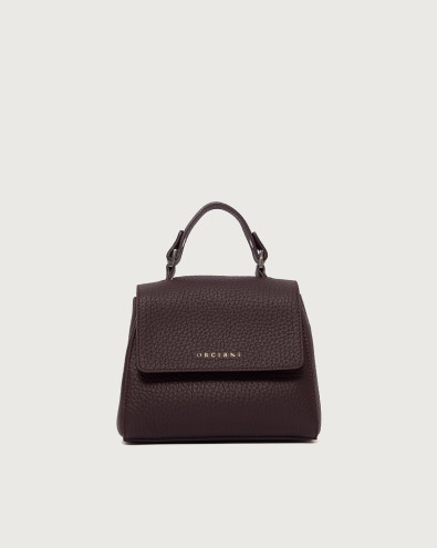 Sveva Soft Mini leather handbag with shoulder strap