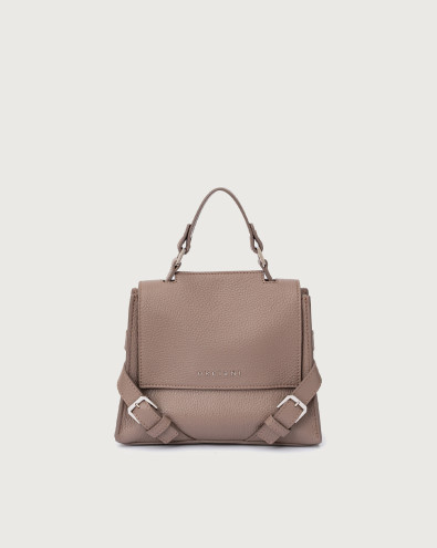 Sveva Sense Mini leather handbag with shoulder strap