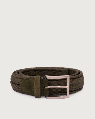 Rope Elast stretch linen belt 3,5 cm