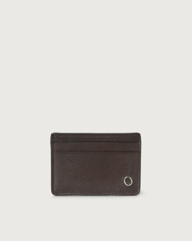 Chevrette leather card holder