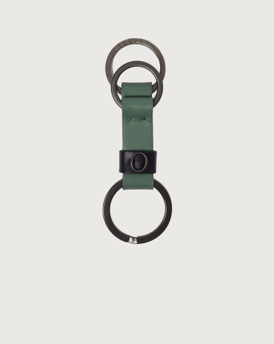 Spyder leather keyring