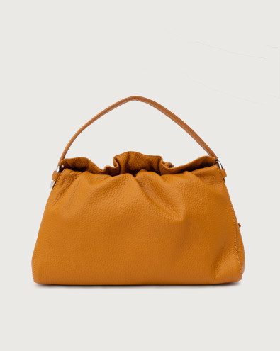 PUFFY Soft leather shoulder with strap