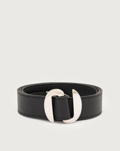 Sense long tip leather belt