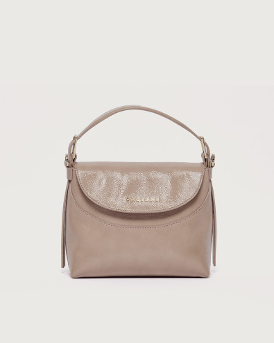 Nana Vinyl Small naplack leather handbag with strap