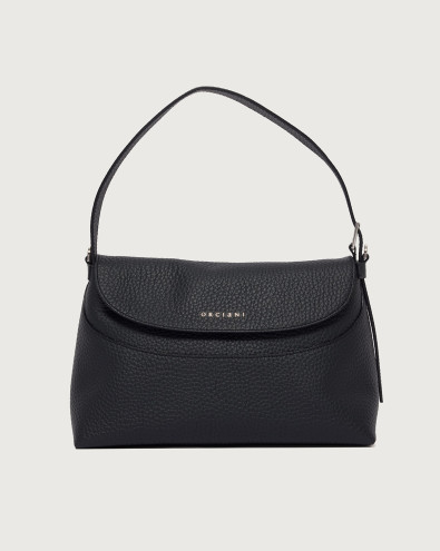 Nana Soft Midi leather shoulder bag with strap