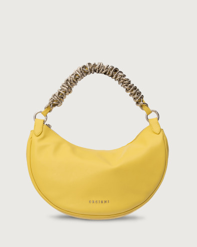Dumpling Midi Nappa leather shoulder bag with strap