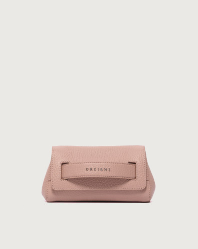 Gossip Soft grained leather clutch