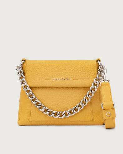 Missy S Soft grained leather shoulder bag with strap