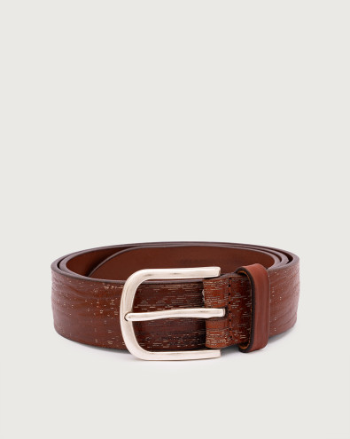 Wave Soapy leather belt 3,5 cm