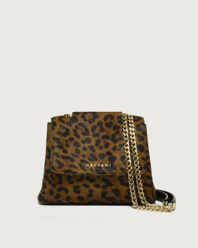 Sveva Leo Mini horsy leather shoulder bag