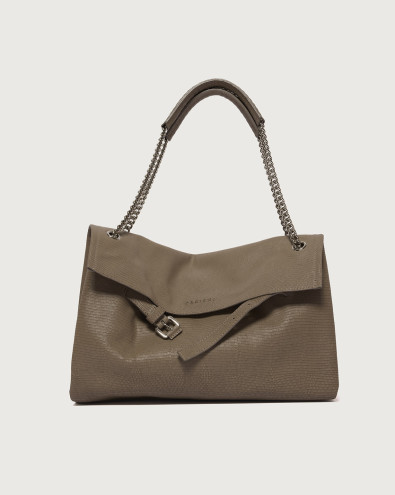 Venus Whiston Midi grained leather shoulder bag