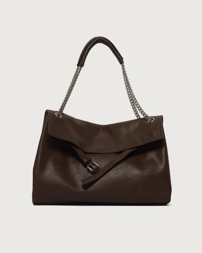 Venus Whiston Midi grained leather shoulder bag
