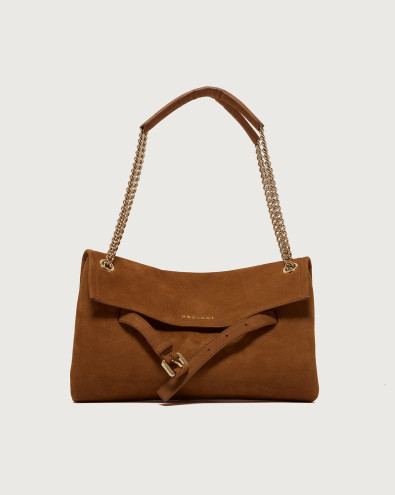 Venus Nabucco Small nubuck leather shoulder bag