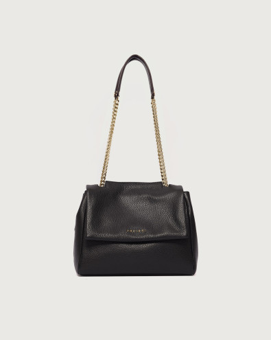 Sveva Sense Small dollar leather shoulder bag