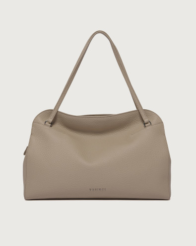 Lido Soft Large grained leather shoulder bag