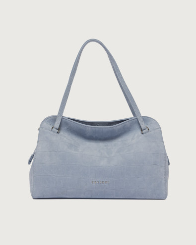 Lido Twilight Midi nubuck leather shoulder bag