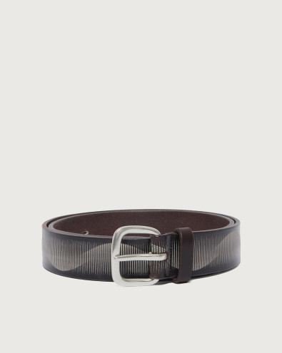 Bull Soapy micro-studs leather belt 3,5 cm
